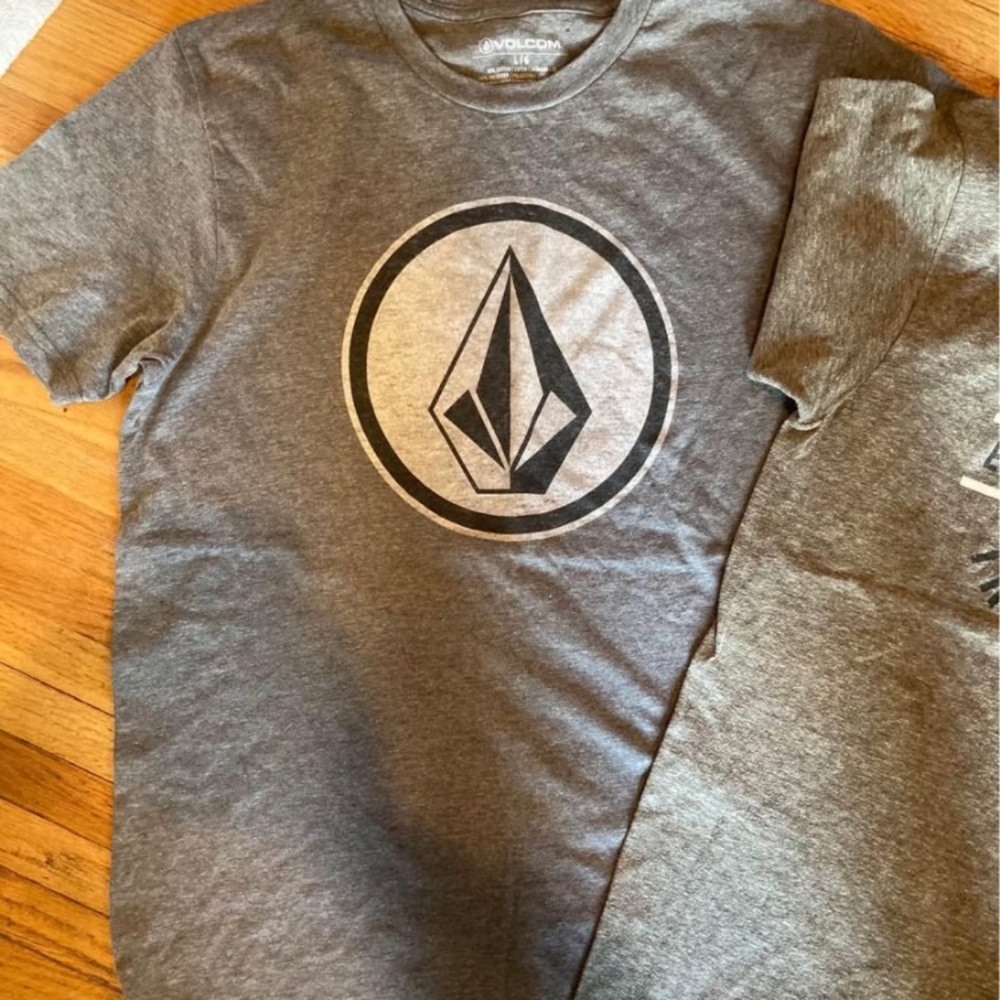 Volcom Charcoal Logo Tee